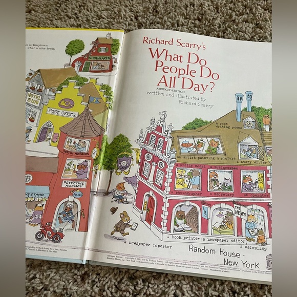 Richard Scarry's What Do People Do All Day? Bundle of 3 Hardcover Books - Picture 2 of 11
